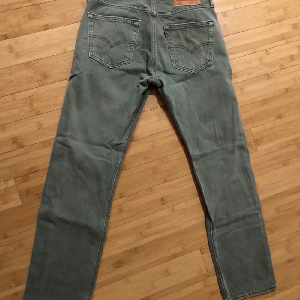 Levi’s 501 men’s jeans canton green 29x30 100% cotton - Picture 8 of 13